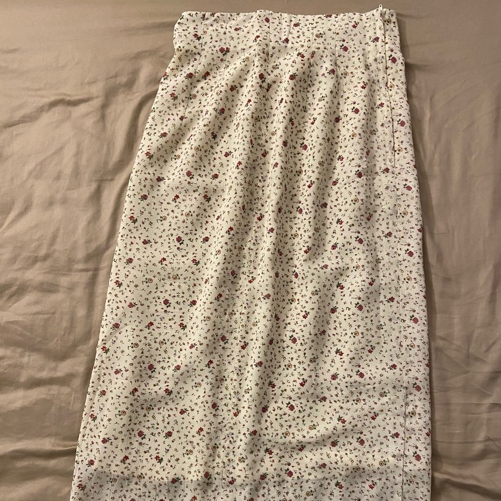 Womens maxi floral skirt